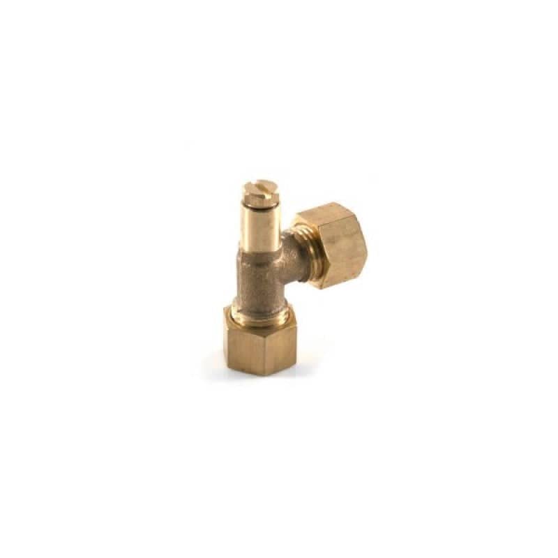 Test Point Elbow 8mm Compression Brass 8063 | www.foxygen.co.uk